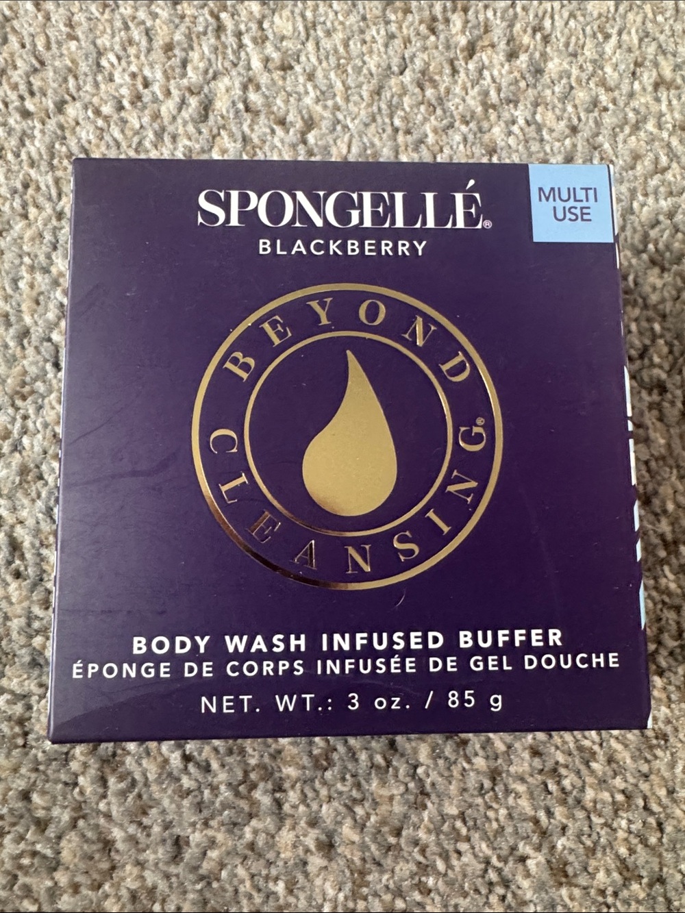 Spongellé Blackberry Beyond Cleansing Body Wash Infused Buffer - New